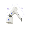 Der XINDA RCY-100 23A Color Logo Customized Wandmontierter Hotel-Haartrockner