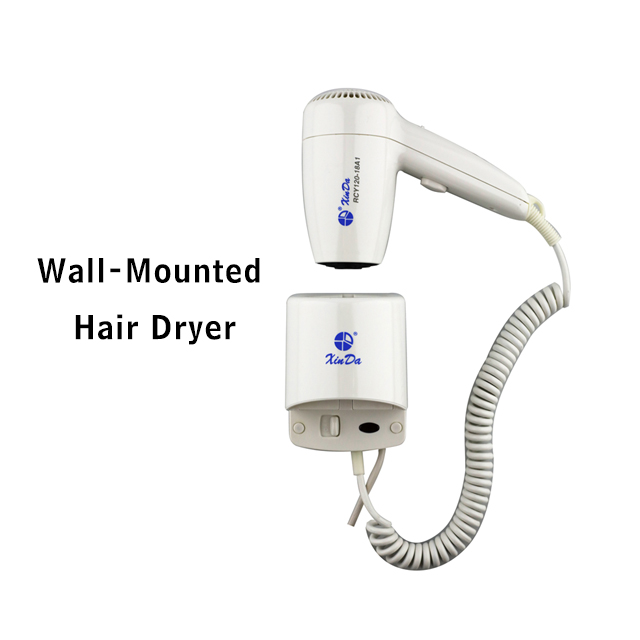 Hochwertiger, professioneller, schnell trocknender, an der Wand befestigter Haartrockner