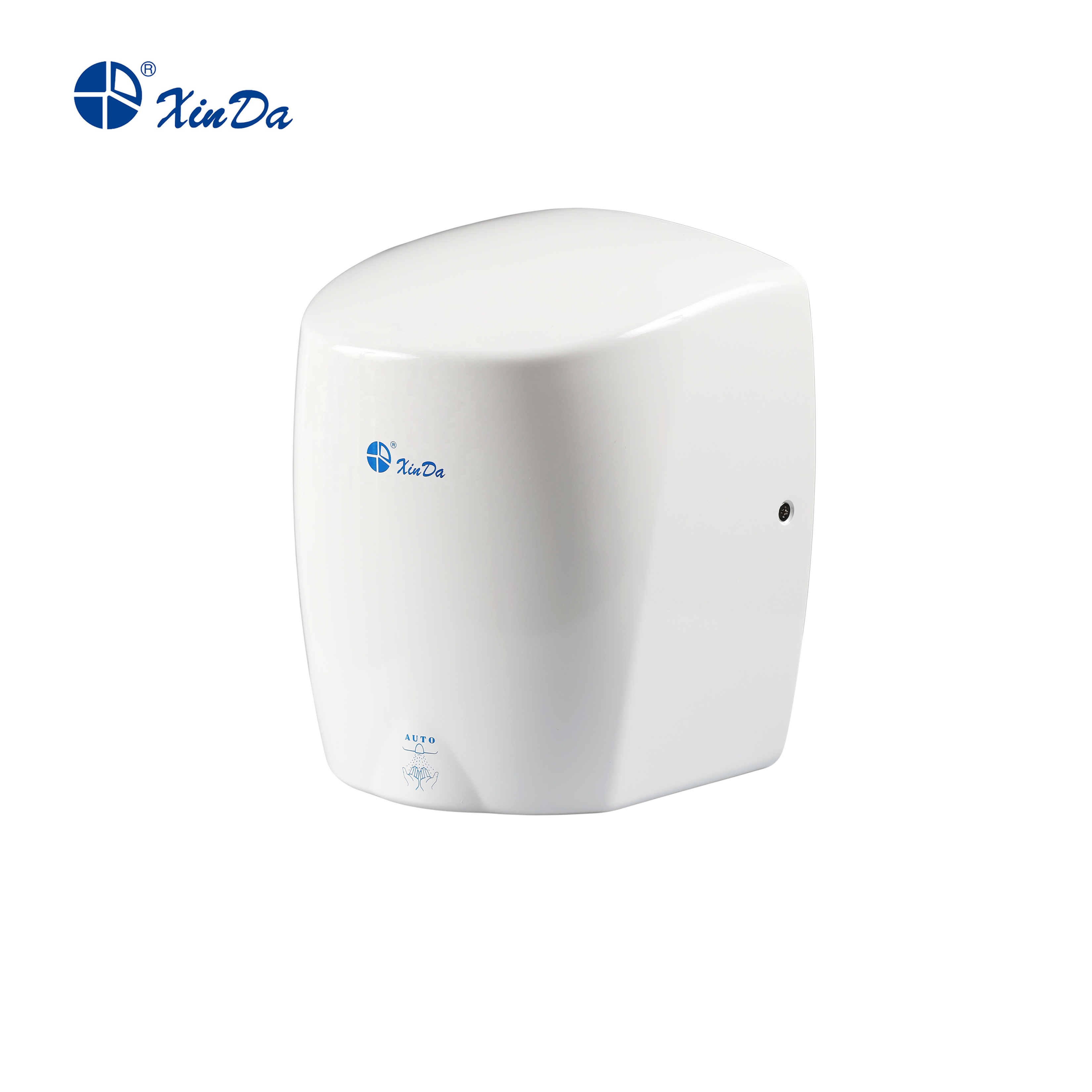 Xinda GSQ 87 Händetrockner Eleganter (weißer) automatischer Infrarot-Induktionssensor aus Edelstahl zur Wandmontage